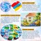 Acrylic Paint Set, 50 Colors Acrylic Paint with Brushes, 2oz Bottles, Rich Pigments Paint for Artists Kids & Adults, Art Supplies for Canvas Rock Ceramic Wood Painting